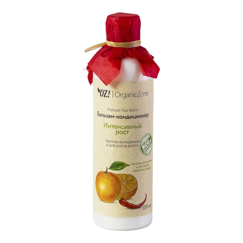 Бальзам против выпадения и для роста волос "Интенсивный рост", 250 мл (OrganicZone) Бальзам против выпадения и для роста волос "Интенсивный рост", 250 мл (OrganicZone)