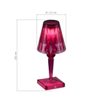 SL1010.704.01 Прикроватная лампа ST-Luce Фиолетовый/Фиолетовый LED 1*3W 3000K/4000K/6000K SPARKLE
