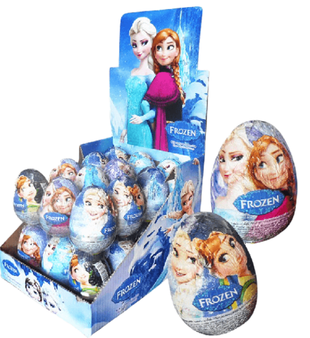 Шоколадное яйцо Холодное Сердце с игрушкой-сюрпризом