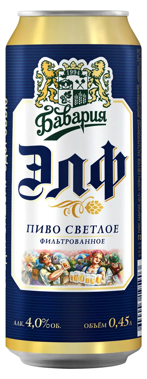 Пиво б/а Бавария «Elf» 450мл