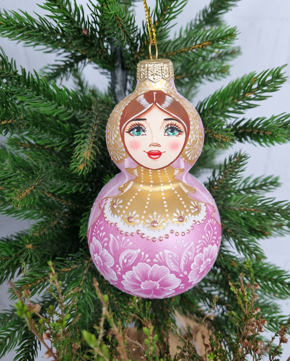 Матрёшка стеклянная Изабель