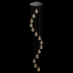 Подвесной светильник MD24001004-14A copper/clear