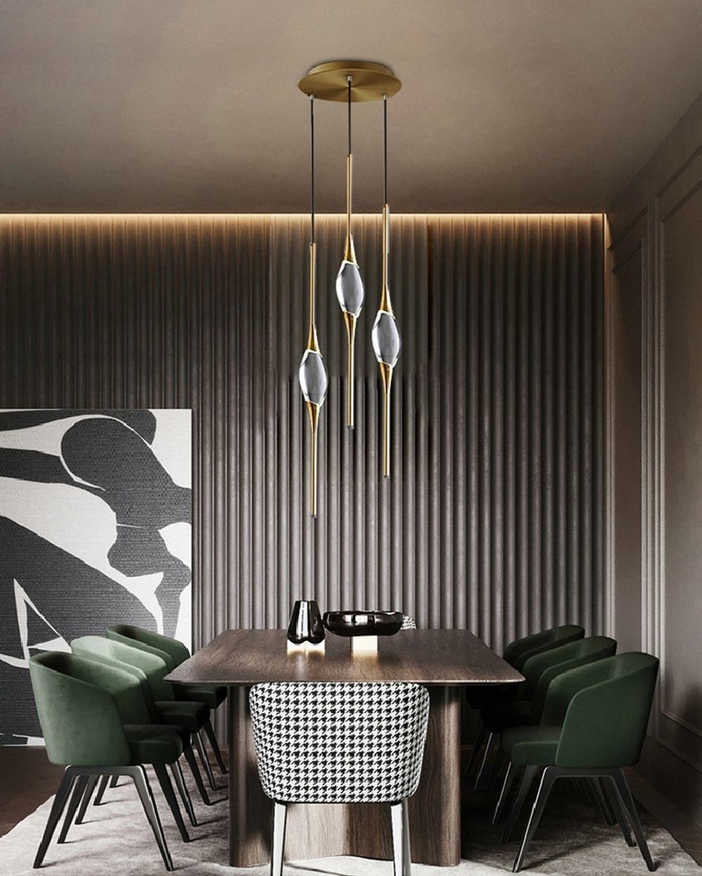 Подвесной светильник Pezzo 3 gold