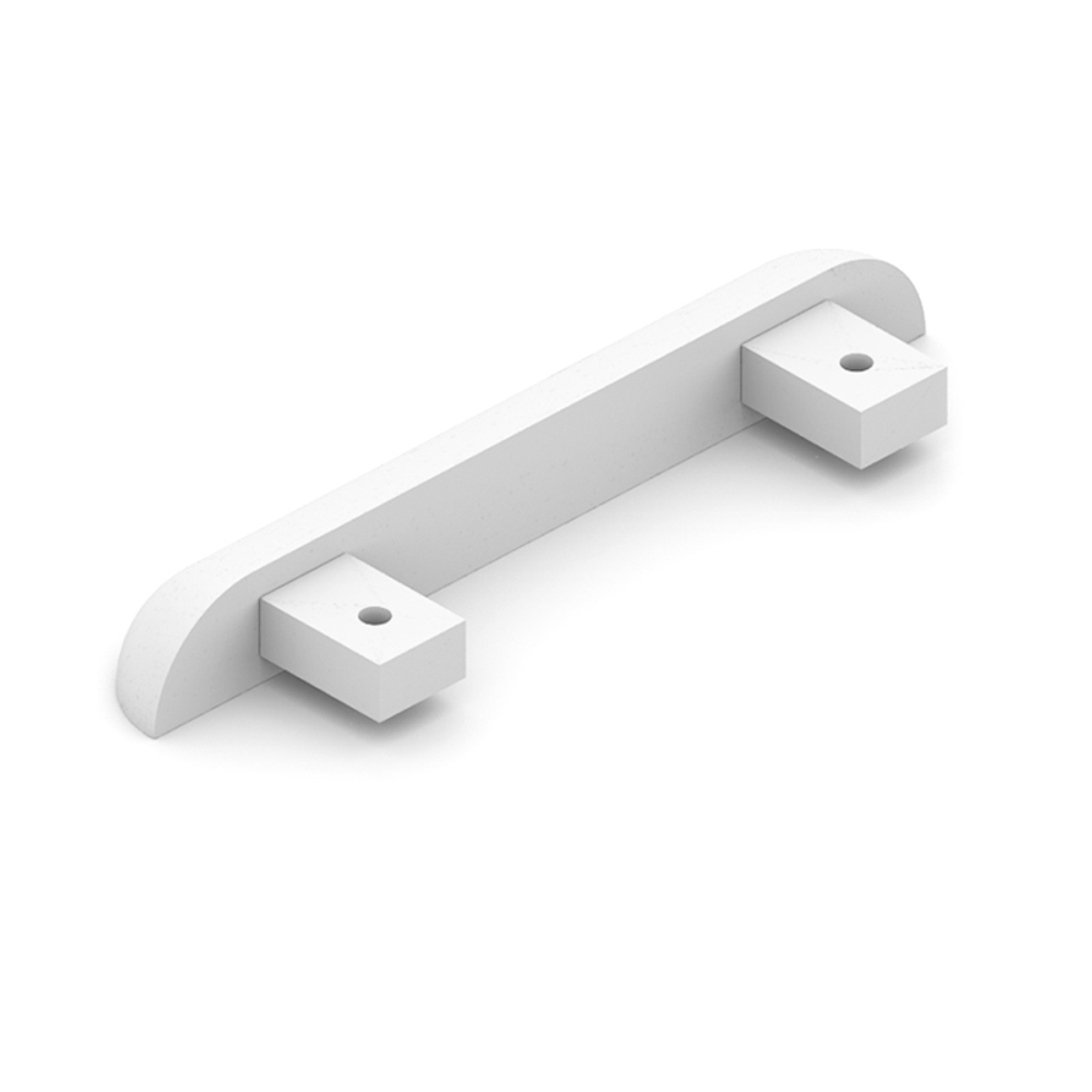 Заглушка для двухполозной нижней направляющей, белый матовый (AL) (AS0029) Aristo