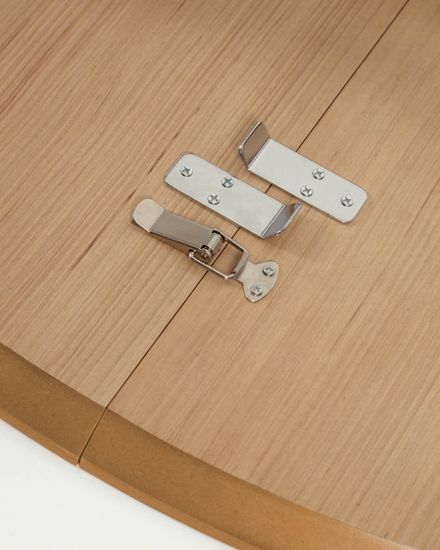 Oqui Раздвижной стол из шпона дуба и массива дерева 90 (170) x 90 см La Forma Испания 