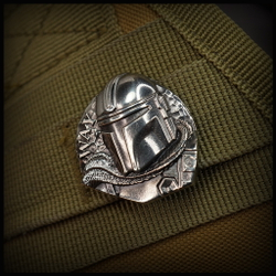 Клипса для системы MOLLE "Мандо" , мельхиор