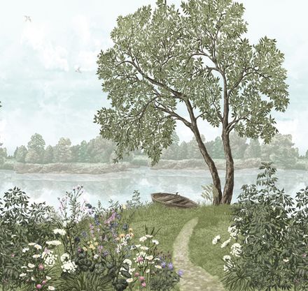 Пейзаж Берег Лоймины панно