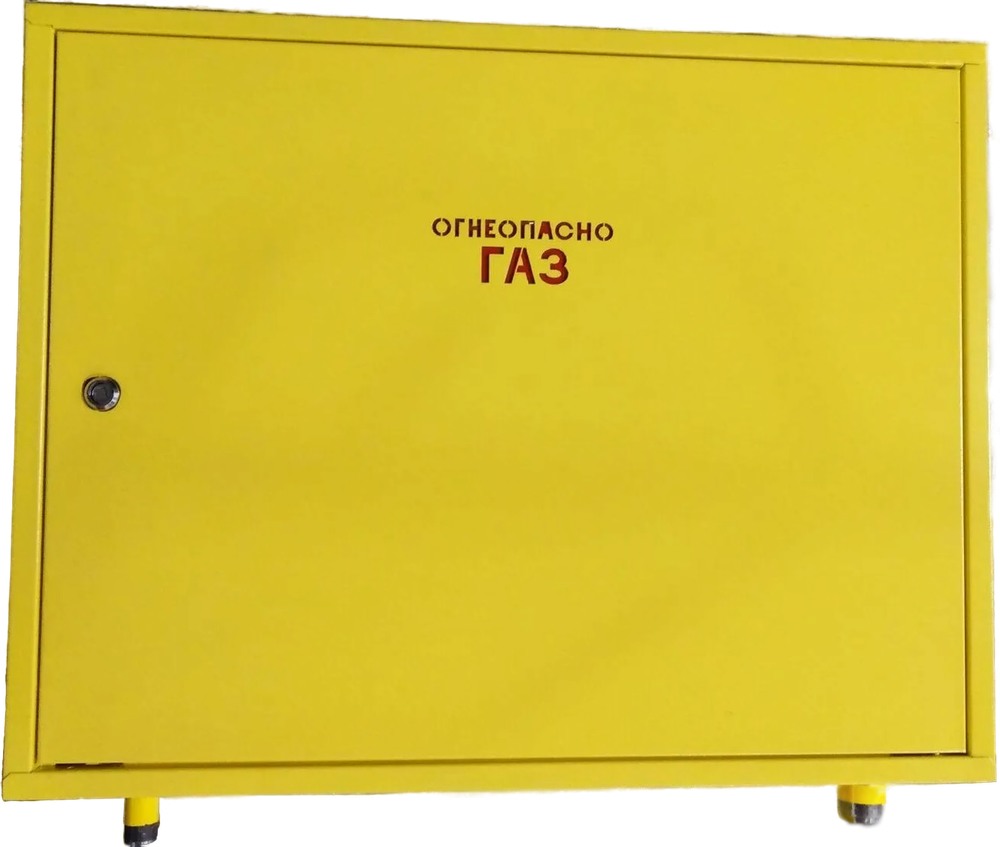 Шкафной газораспределительный пункт ГРПШ-ОХТА-РС-50-2-НН-Ф-П3 (желтый)