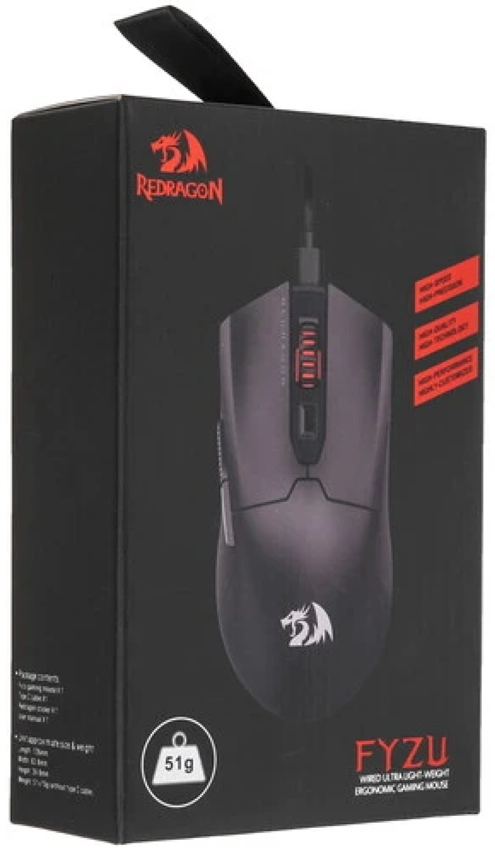 Мышь Redragon Fyzu черный