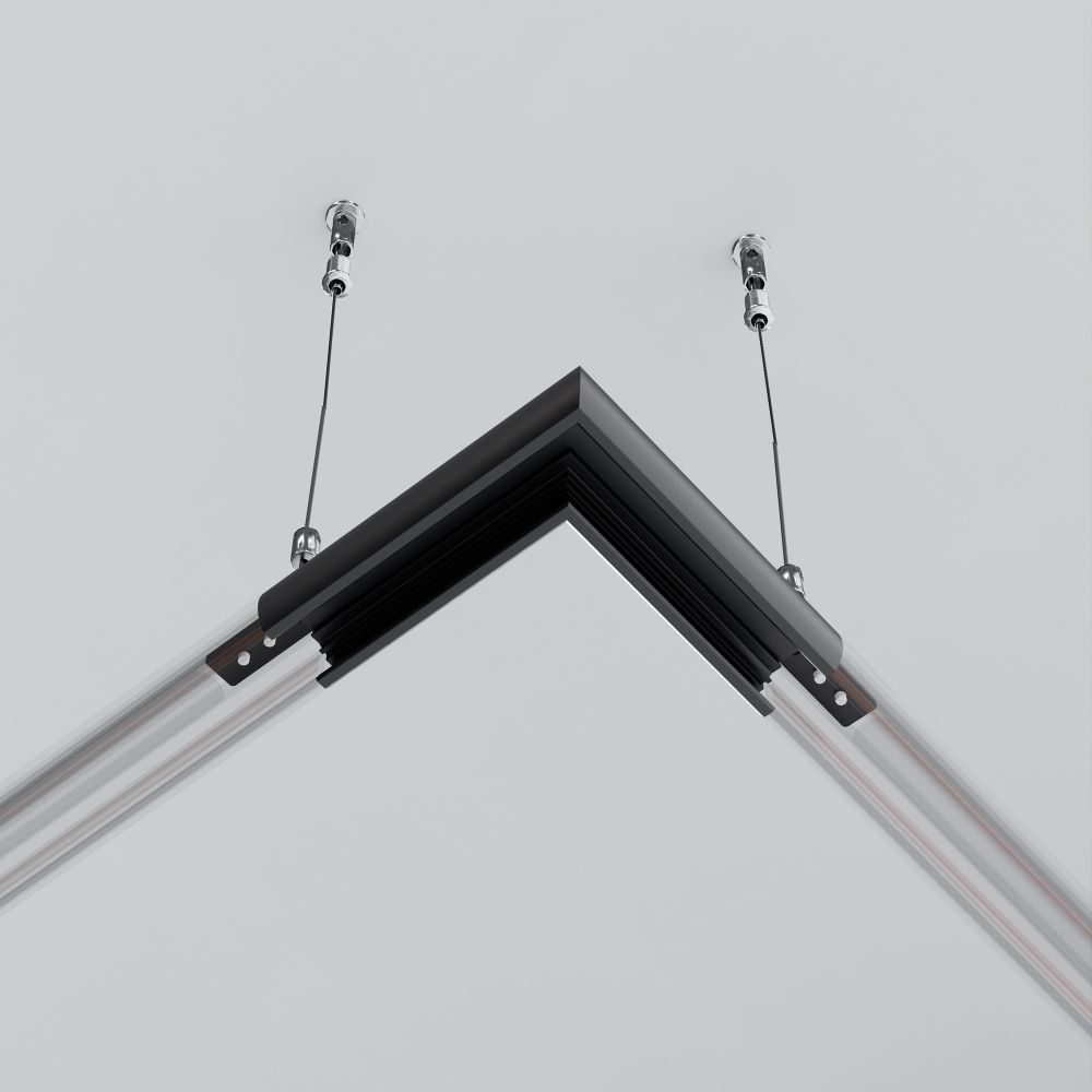 Угол для круглого низкопрофильного шинопровода Maytoni   TRAM034CL-R-41B