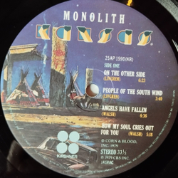 Винтажная виниловая пластинка LP Kansas Monolith (Japan 1979) (Obi) People Of The South Wind 25AP 1590