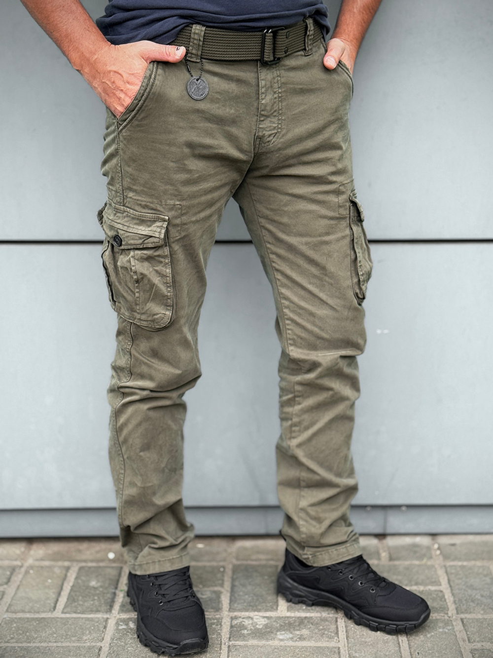 Джоггеры In-Yesir прямые Олива