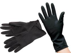 Перчатки латексные рифлёные 2 шт/уп размер S