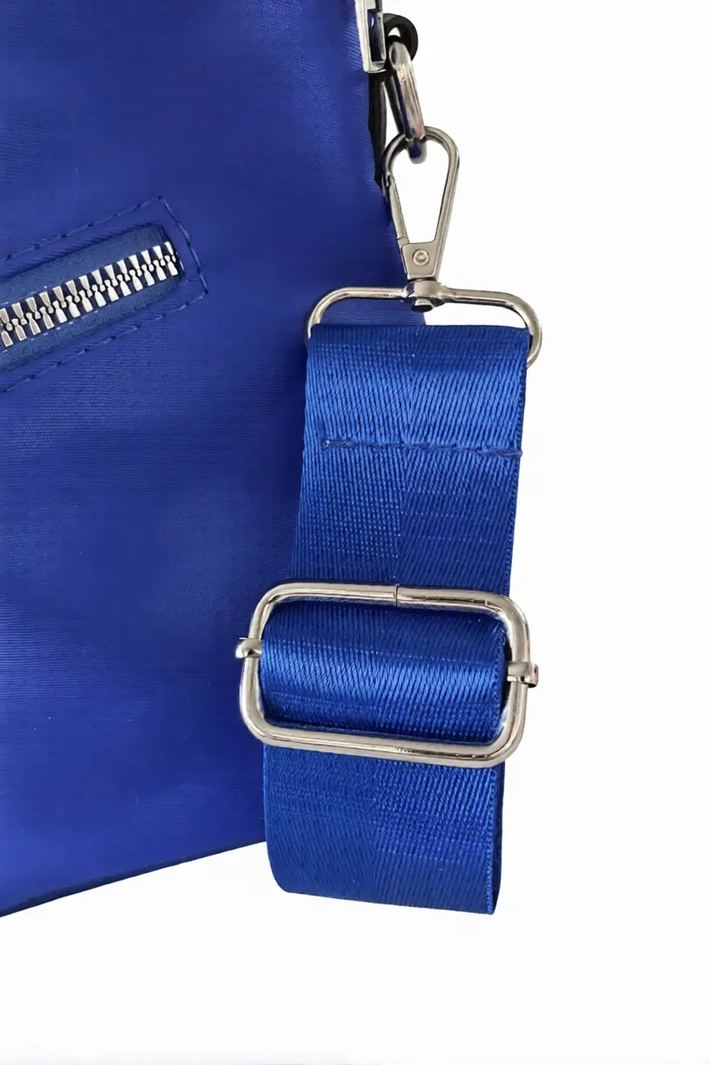 Сумка женская через плечо из нейлона синяя QOZA