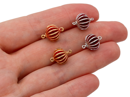 Коннектор рифленый "Фонарик" 13,5мм, эмаль