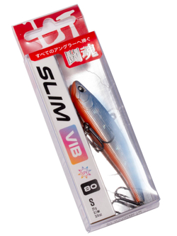 Воблер вертикальный Lucky John Slim VIB S 80, цвет 145