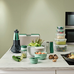 Набор разделочных досок в подставке folio large, зеленый, 4 шт.