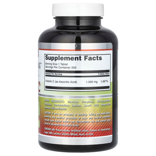 Amazing Nutrition, Витамин C, 1000 мг, 250 таблеток