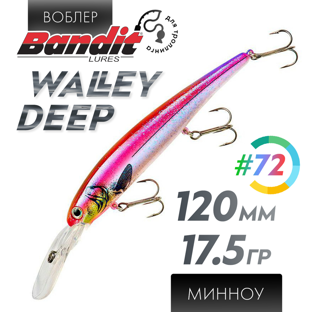 Воблер Bandit Walleye Deep (120мм, 17.5гр)
