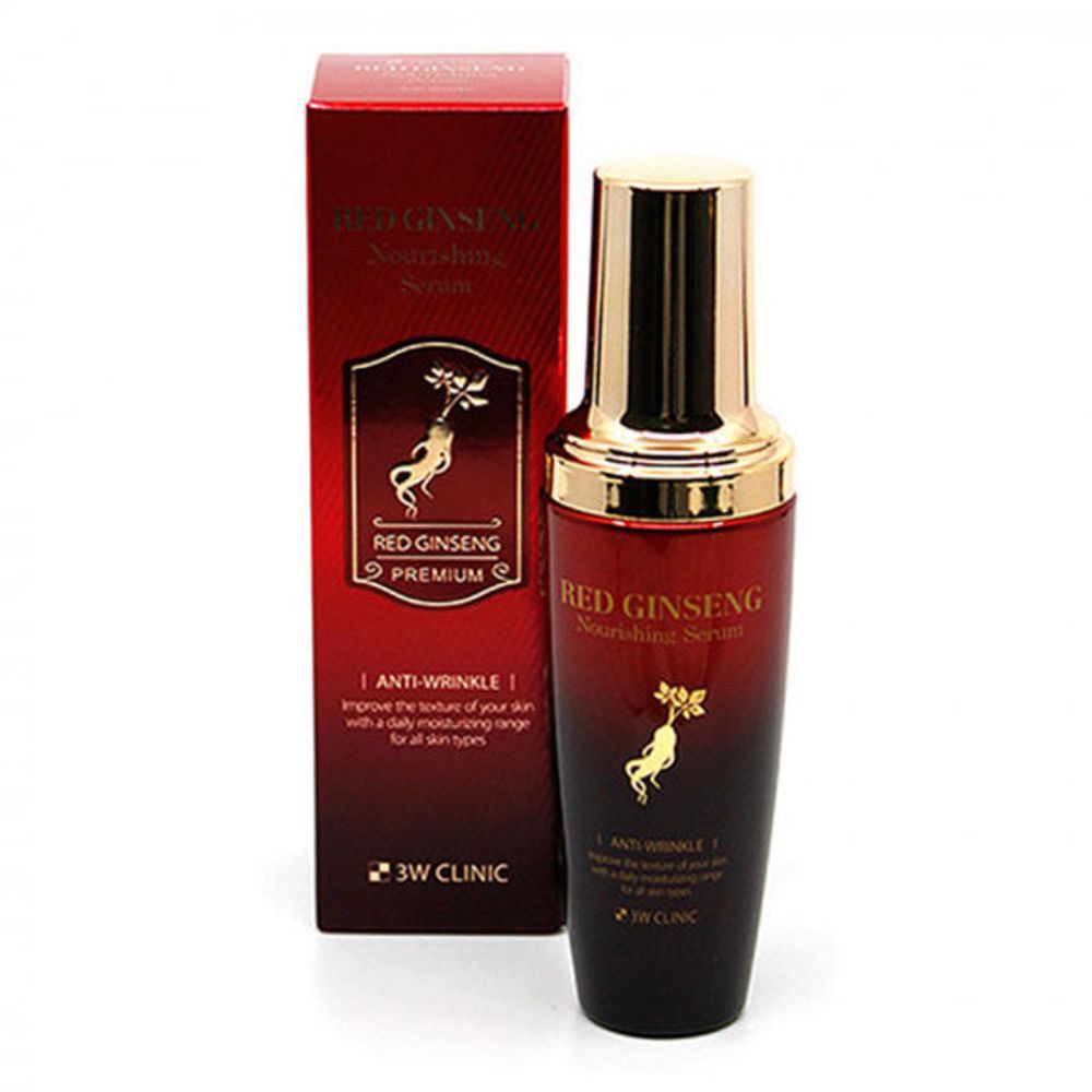 Сыворотка для лица 3W Clinic Red Ginseng Nourishing антивозрастная с экстрактом красного женьшеня Serum 50 мл