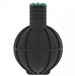 Септик переливной Мультпласт Профи М30 S 30000 л. горизонтальный / 12000 л. в сутки / до 60 чел. / самотечный сброс (7960x2400x2400см;1 416кг;черный) - арт.552053