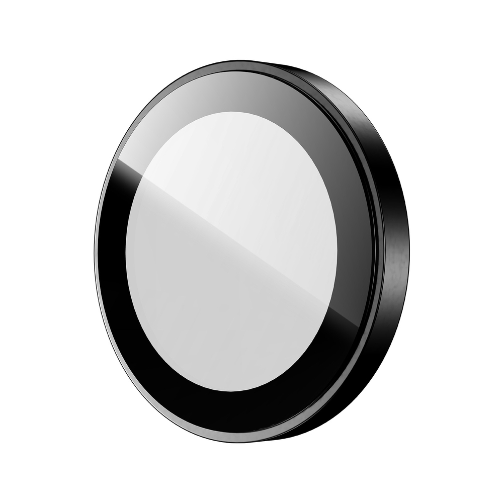 Защитное стекло на линзы камеры для iPhone 17, серия HAWK Series от Dux Ducis, рамки из алюминия черного цвета