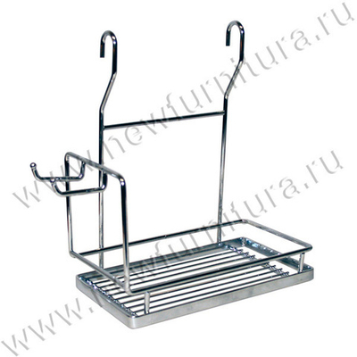 Рейлинг полка одинарная CWJ221-3 с крючками 271*262*143 (9821)