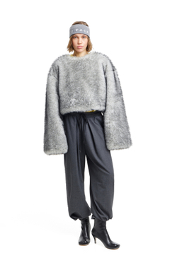 Шуба-трансформер с отстегивающимся низом GO TO PARIS Gray