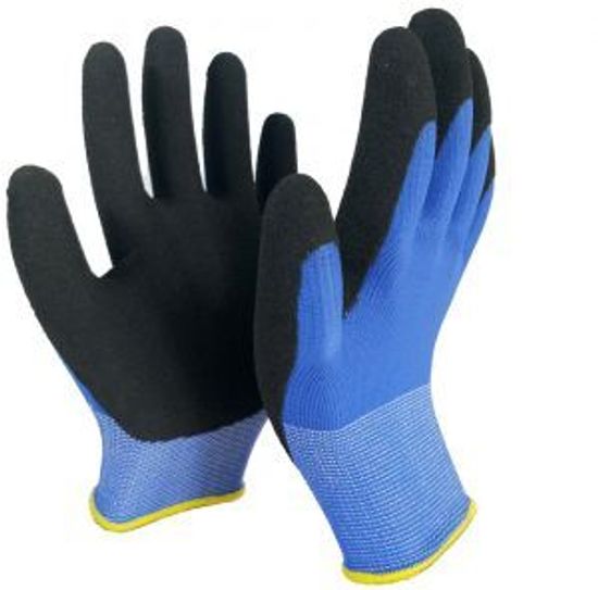 Перчатки  утепленные сине-черные -30