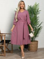 Платье Джасти (серо-розовое) П15723-4М LT Collection