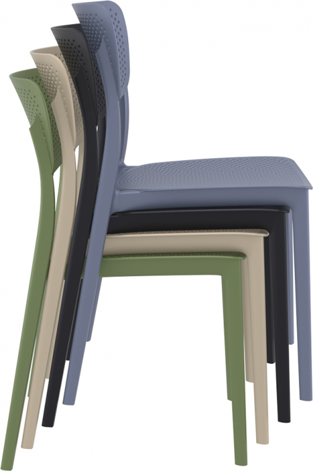 Стул пластиковый Siesta Contract Lucy, бежевый