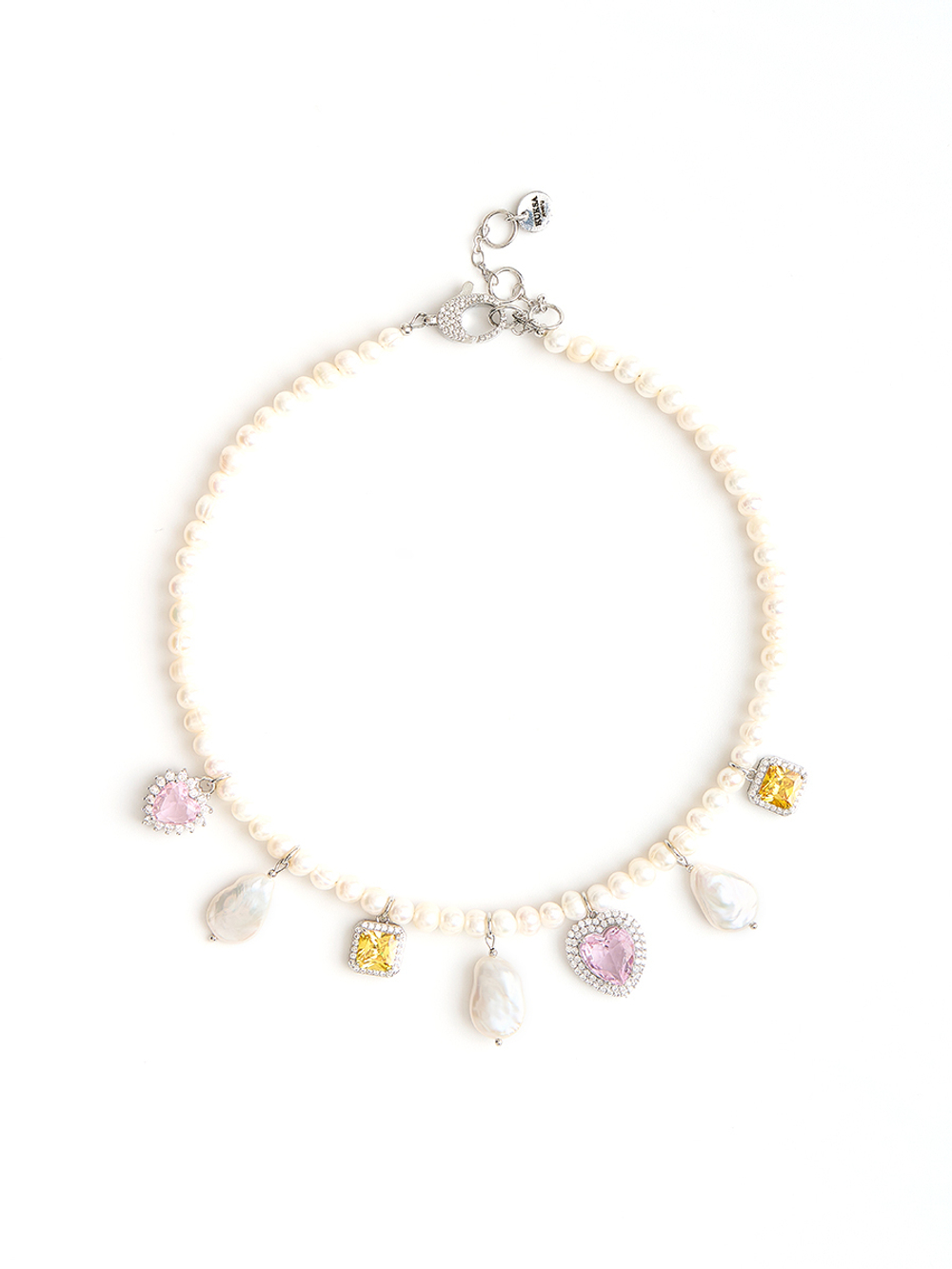 Колье "NEW Posh" из жемчуга с цирконами