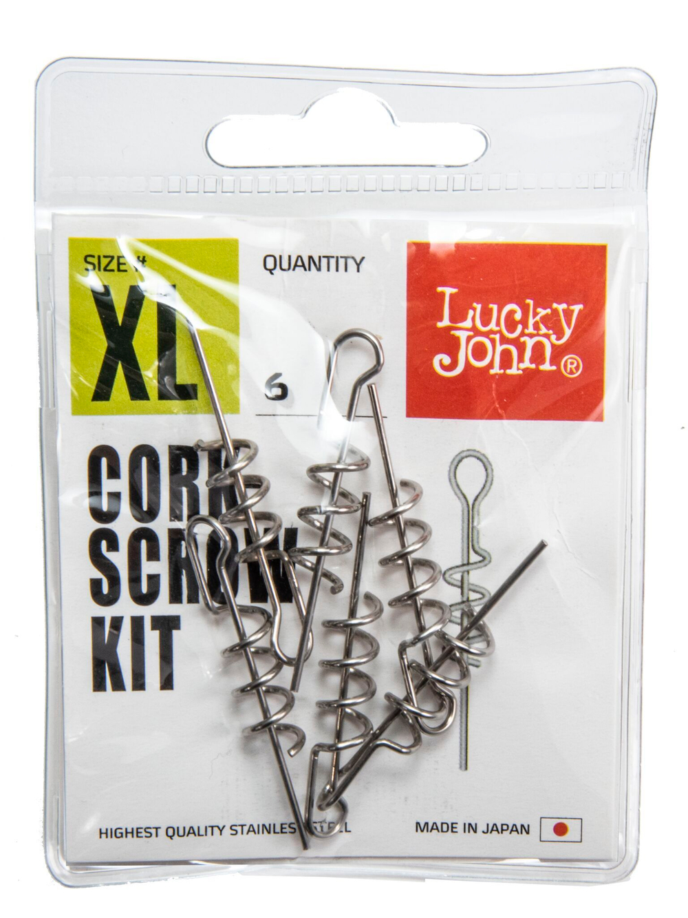 Спирали LJ Pro Series CORKSCROW KIT XL для крепления силиконовых приманок 6шт.