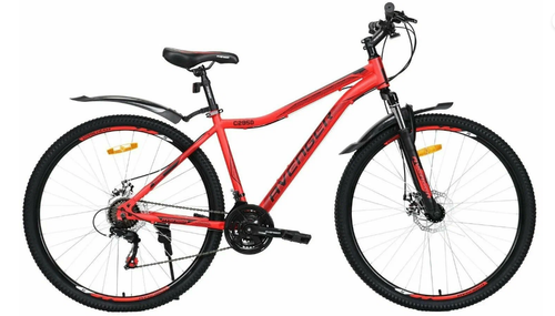 Велосипед 29" AVENGER C295D, красный/черный, 17,5"