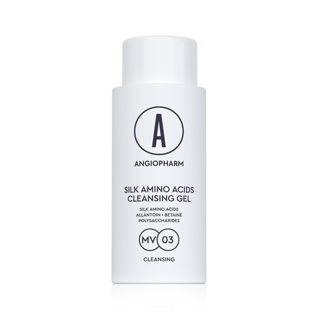 Гель для умывания с аминокислотами ANGIOPHARM Silk Amino Acids Cleansing Gel