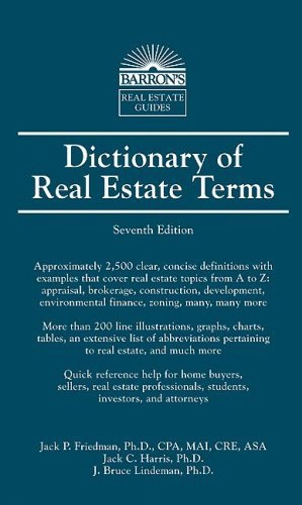 Dictionary of Real Estate Terms 7e