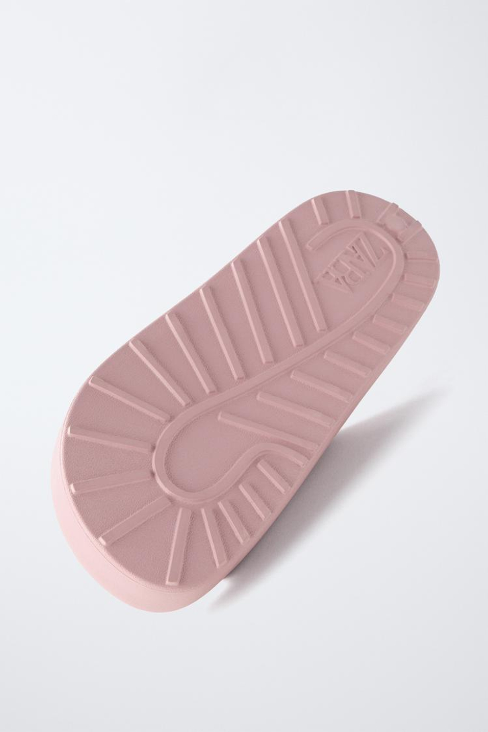 ZARA РЕЗИНОВЫЕ ТАПОЧКИ С ПРЯЖКАМИ, РОЗОВЫЙ