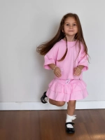 Костюм для девочки летний футболка и юбка шорты