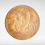 Italy 10 Centesimi 1927 R "Victor Emmanuel III",VF