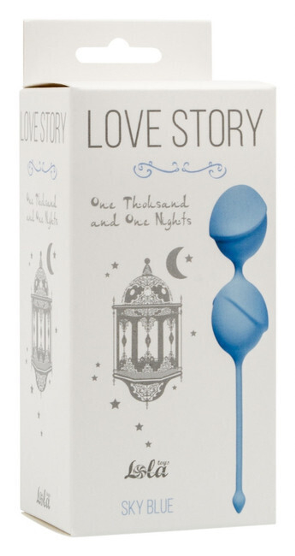 Вагинальные шарики Love Story One Thousand and One Nights Sky Blue (Цвет: голубой)