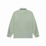 Рубашка Ymkashix Velvet Button темно-песочный / изумрудный