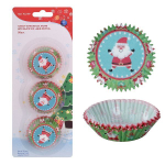 Набор бумажных форм для выпечки «Дед Мороз» 50шт, d-7см