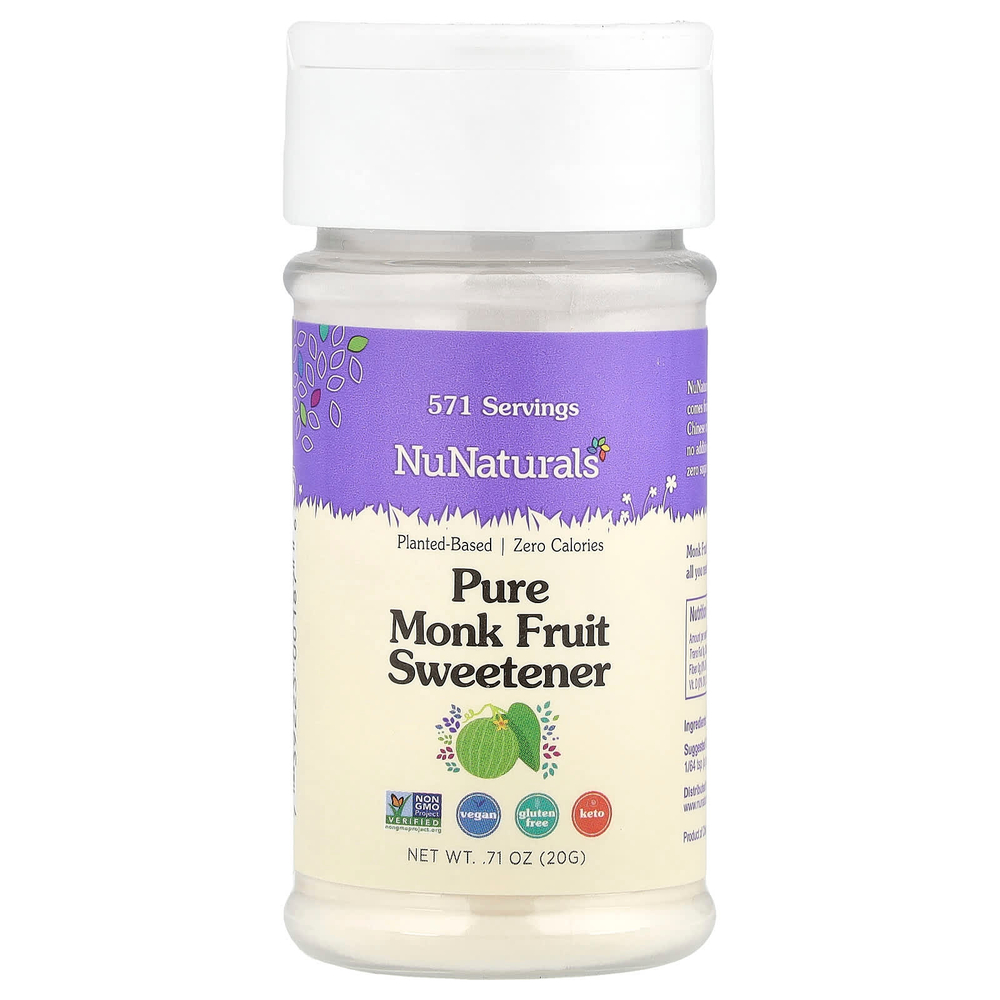 NuNaturals, Чистый экстракт плодов архата, 0,71 унций (20 г)