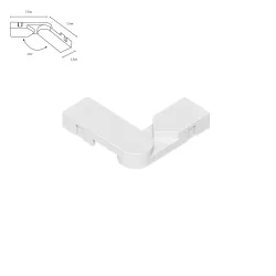 Коннектор поворотный для накладного шинопровода Arte Lamp RAPID-ACCESSORIES