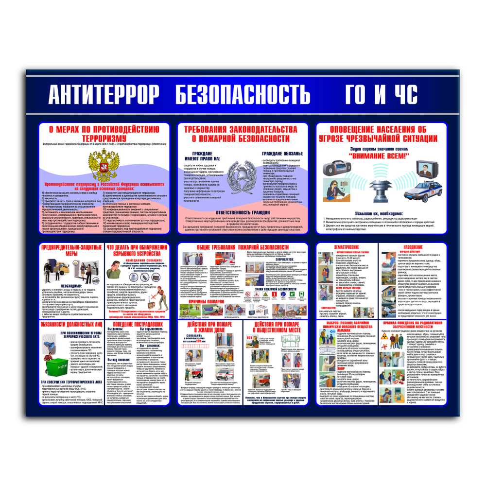Стенд Антитеррор. Безопасность. ГО и ЧС 150000831