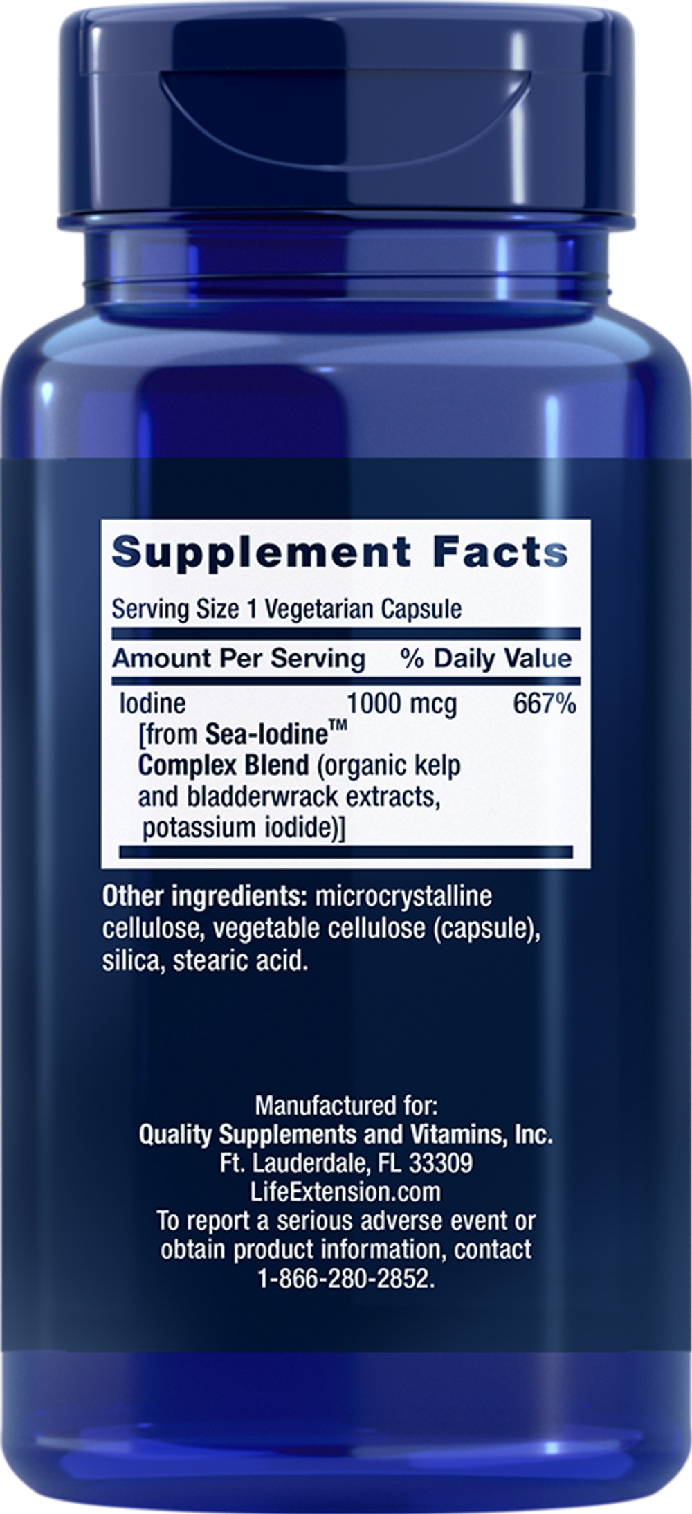 Sea-Iodine™ 1000 мкг 60 капсул Life Extension