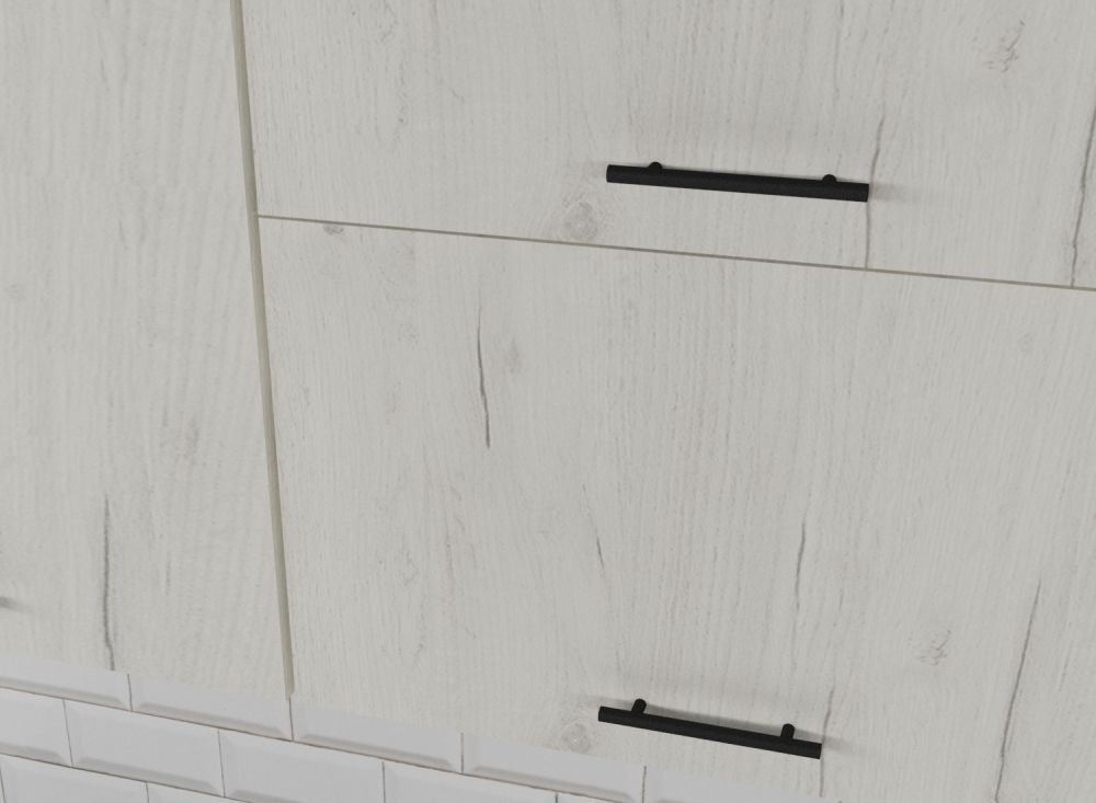 Кухонный гарнитур Сиена мини 1000 мм (Дуб грей/Бетон темный/Белый, Сосна)