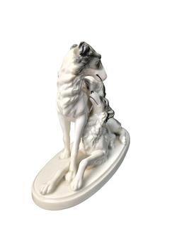 Фарфоровая статуэтка "Пара борзых" Neutettau