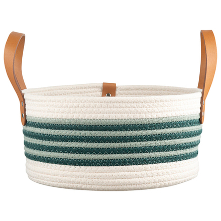 Корзина для хранения helly D30х15 см, бежевая/зеленая