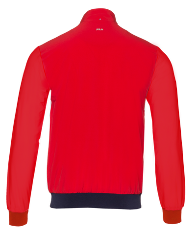 Мужская теннисная кофта Fila Jacket Max M - white/fila red